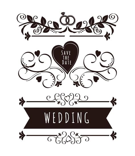 Wedding banners collection 4102359 Vector Art at Vecteezy