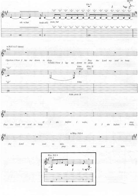 Metallica black album (guitar tabs)