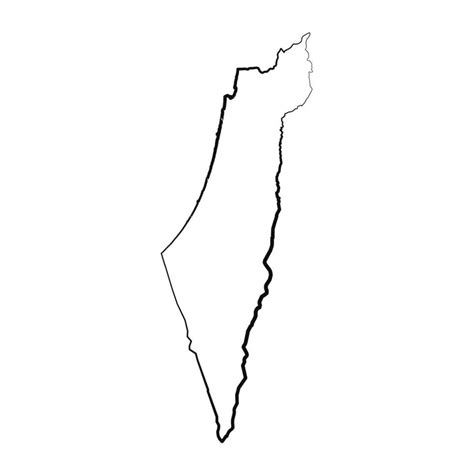 Hand Drawn Lined Palestine Simple Map Drawing 25841160 Vector Art at Vecteezy