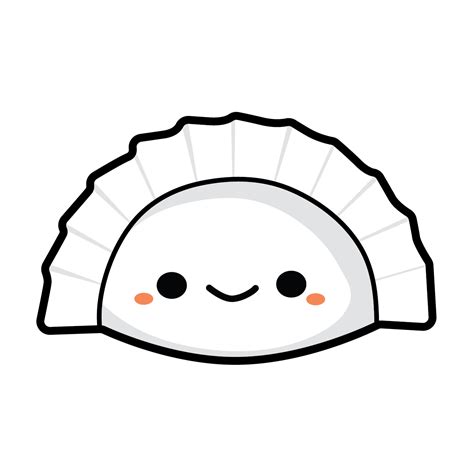 Cute Dumpling Clipart | Fuzzylogicx