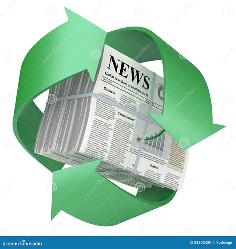 Recycled newspaper stock illustration. Illustration of packages - 23503430