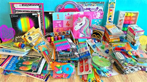 Kindergarten school supplies haul - YouTube