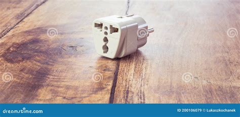 UK to EU socket adapter stock image. Image of british - 200106079