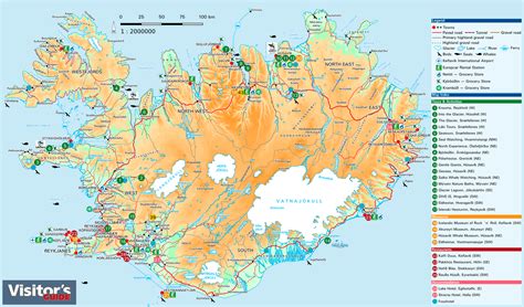 Maps of Iceland - Visitor's Guide