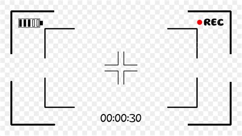 Camera View Finder Vector Art PNG, Camera Horizontal View Finder ...