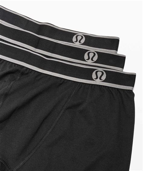 Lululemon Game On Boxer Brief *3 Pack 7.5" - Black / Black / Black ...