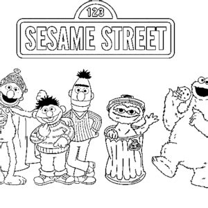 Sesame Street Coloring Pages Printable for Free Download