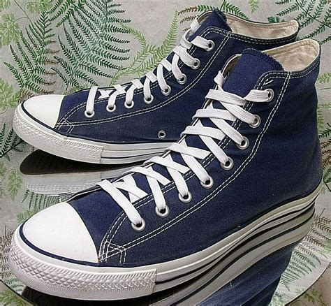 CONVERSE ALL-STAR NAVY BLUE SNEAKERS HIGH TOP SKATEBOARD SHOES US MENS SZ 12 #Converse #Sneaker ...