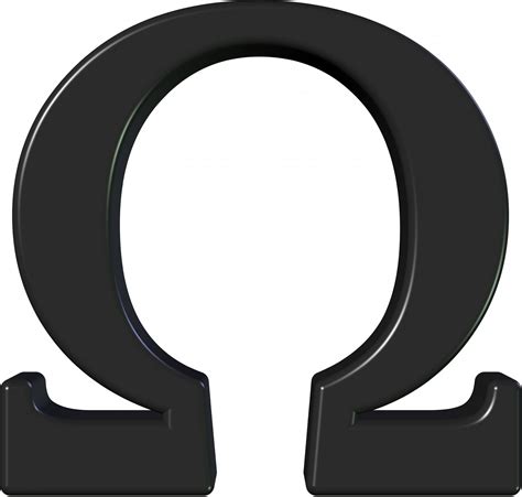 Black Omega Symbol Free Stock Photo - Public Domain Pictures