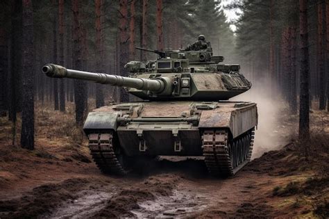 Premium AI Image | leopard tank at nato forces exercises