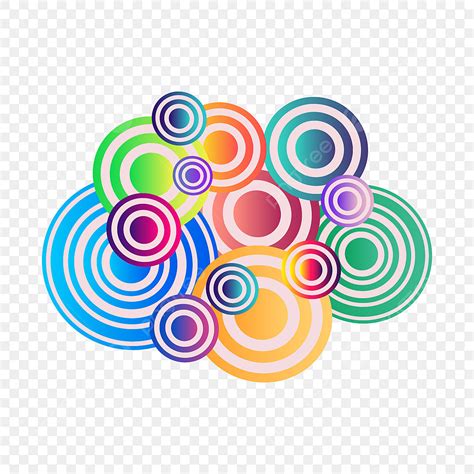 Abstract Colorful Circles Vector Hd Images, Creative Circle Colorful Abstract Background ...