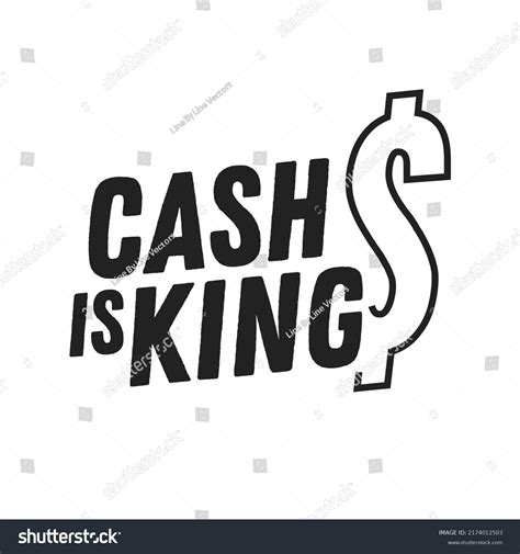 Cash King Cash Text Dollar Sign Stock Vector (Royalty Free) 2174012503 | Shutterstock