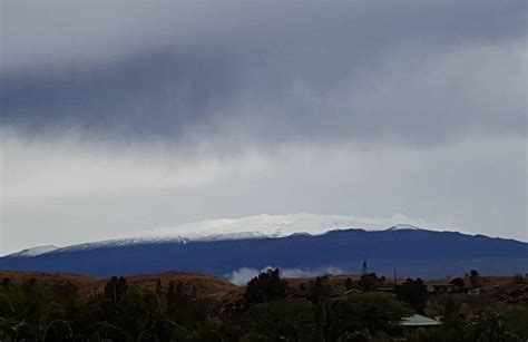 Stunning snow-blanketed Hawaii