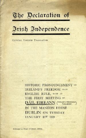 Irish Declaration of Independence - Wikipedia