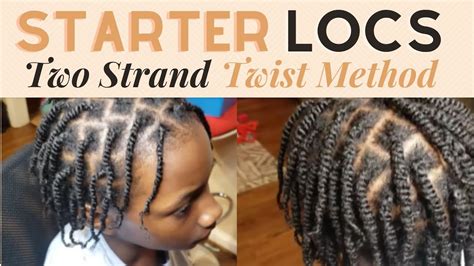 Starter Locs on Short Hair Two Strand Twist - YouTube