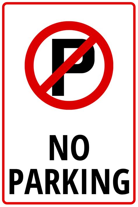 No Parking Signs Printable