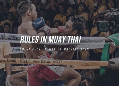 Rules in Muay Thai - Fight Quality