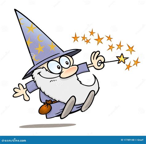 Wizard With Magic Wand Royalty Free Stock Photos - Image: 17789148