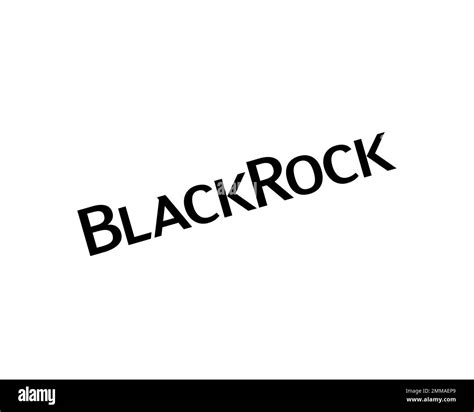 BlackRock, rotated, white background, logo, brand name Stock Photo - Alamy