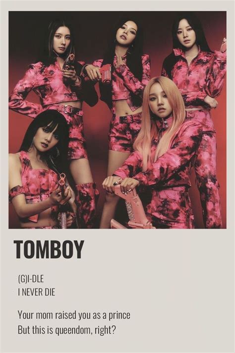 GIDLE - Tomboy minimalist poster | Póster de música, Impresión de póster, Impresion de posters