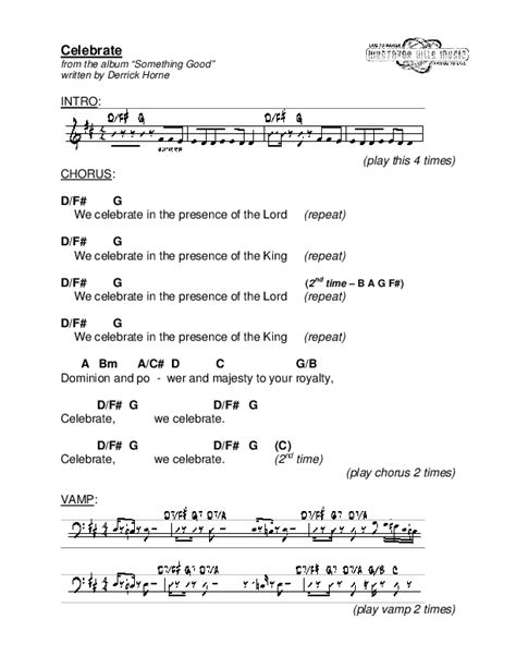 Celebrate Chords PDF (Westover Hills Music) - PraiseCharts