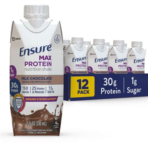 Buy Ensure Max Protein tion Shake with 30g of Protein, 1g of Sugar ...