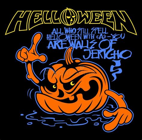 Helloween Heavy Metal Band Vector Logo. Editorial Stock Image ...