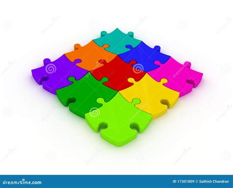 3D Jigsaws Royalty Free Stock Images - Image: 17301809