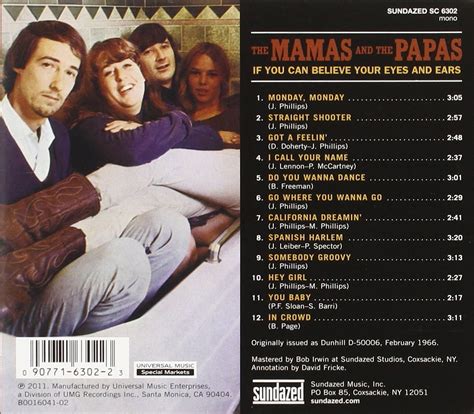 Classic Rock Covers Database: The Mamas & The Papas