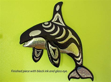 Custom Made Solid Aluminum Killer Whale Sculpture by Metal Art by Mark ...