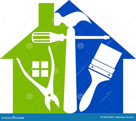 Home Tools Logo Stock Photo - Image: 29973300