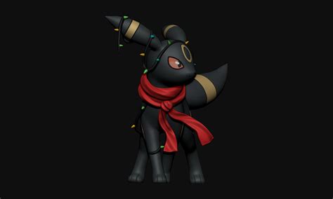 STL file Pokemon - Christmas Umbreon 🐉・3D print model to download・Cults