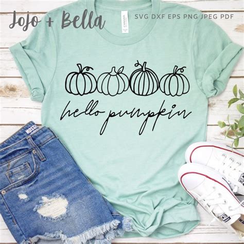 Hello Pumpkin • A Free Svg for Cricut and Silhouette • Jojo & Bella