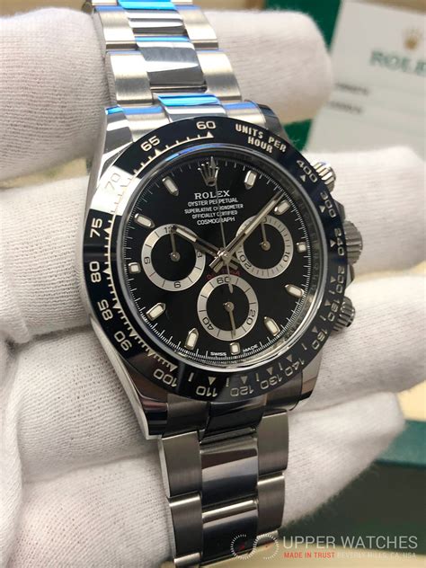 Rolex Daytona, Stainless Steel, Black Dial, 116500LN, FULL SET, BOX and ...