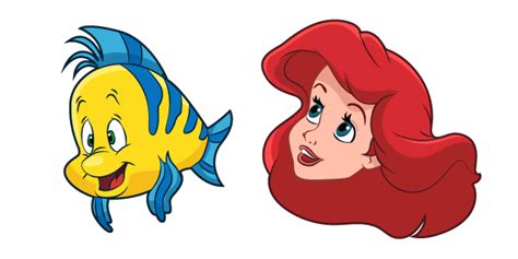 Ariel And Flounder Disney