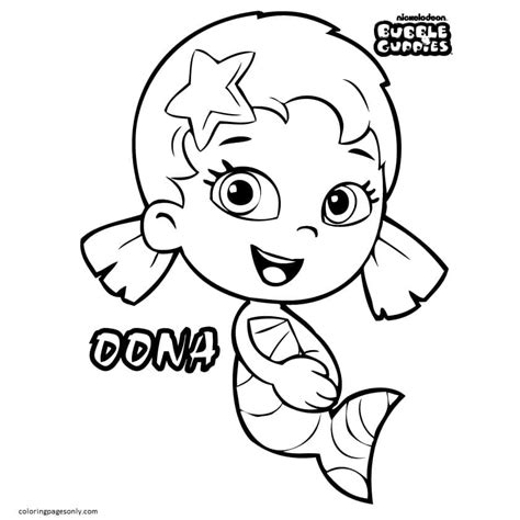 Oona Bubble Guppies Coloring Page - Free Printable Coloring Pages