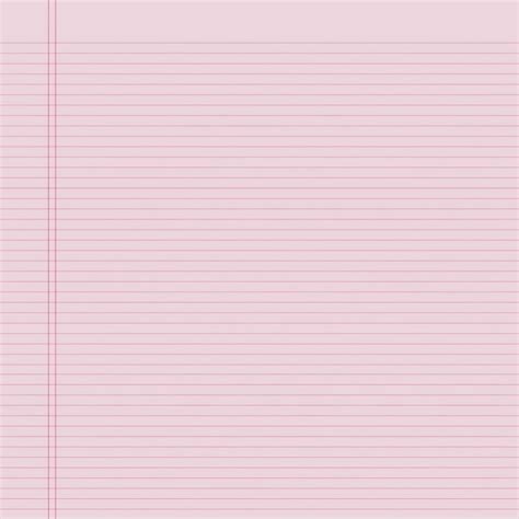 Lined Notebook Paper Template Pink | Learning Printable