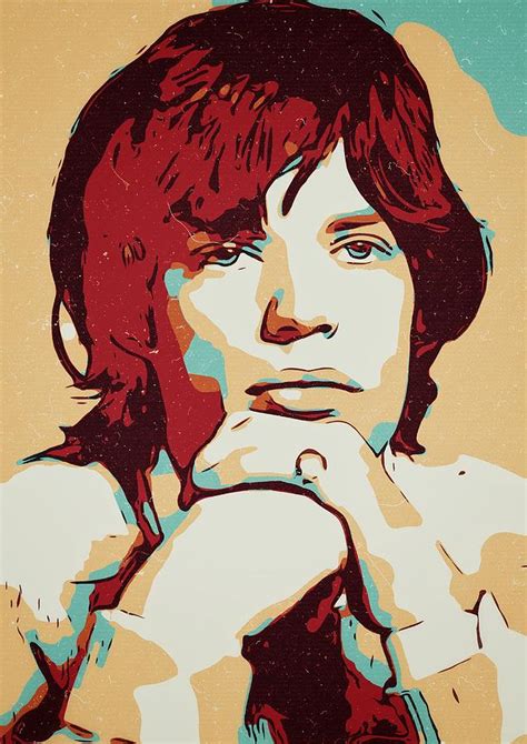 Mick Jagger Painting by Taoteching Art