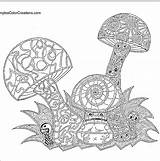 Printable Trippy Mushroom Coloring Pages  And Enjoyable Learning sketch template