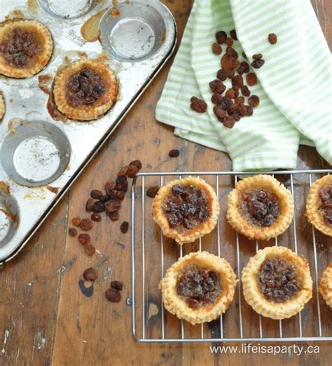 Butter Tarts with Raisins Recipe