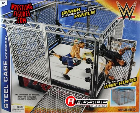 WWE Mattel Steel Cage Accessory (Fits Small Rings) | Ringside Collectibles