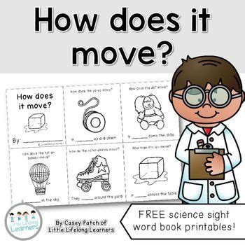 How does it move? A sight word mini book - FREE | Teaching transition ...