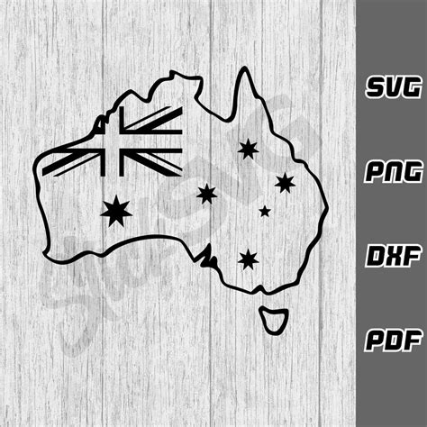 Australia With Flag SVG Png Dxf Pdf Cricut Cut File Australia Flag Svg ...