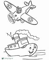 Airplane Coloring Pages sketch template