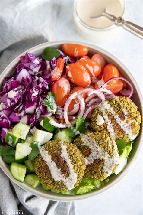 Baked Falafel Bowls Recipe | Not Enough Cinnamon