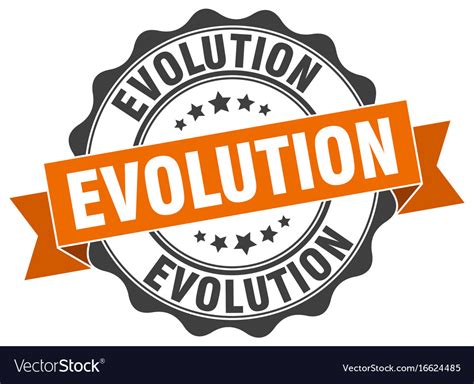 Evolution stamp sign seal Royalty Free Vector Image