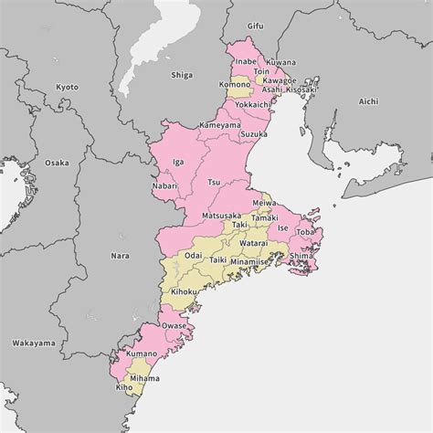 Map of Mie prefecture | Map-It