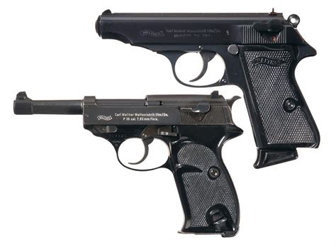 Two Semi-Automatic Walther Pistols -A) Postwar Walther PP Semi ...