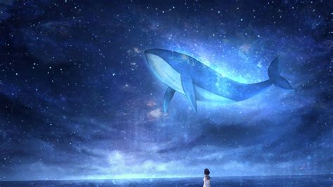 Whale, Girl, Art HD Wallpapers Free Download - Desktop Wallpapers