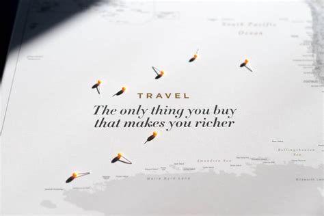 40 Inspiring Quotes to Personalize Your Push Pin Travel Map - Trip Map